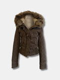 FUR HOOD UTILITY JACKET
