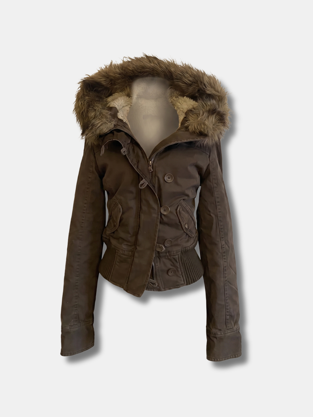 FUR HOOD UTILITY JACKET