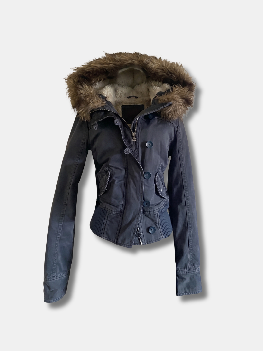 FUR HOOD UTILITY JACKET