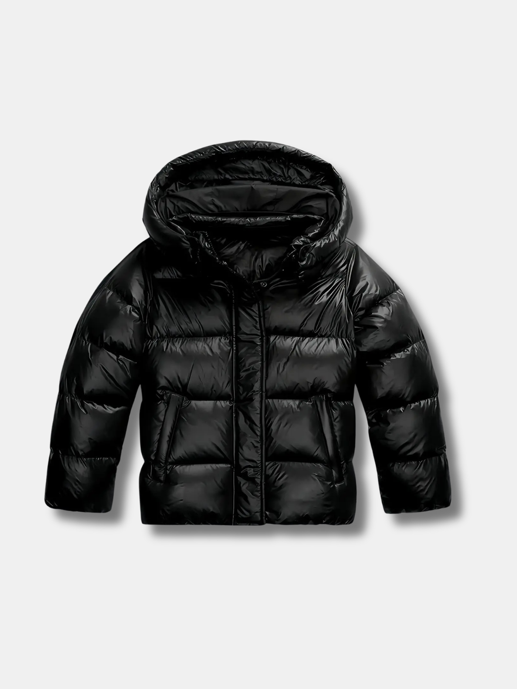 GLOSSY PUFFER JACKET