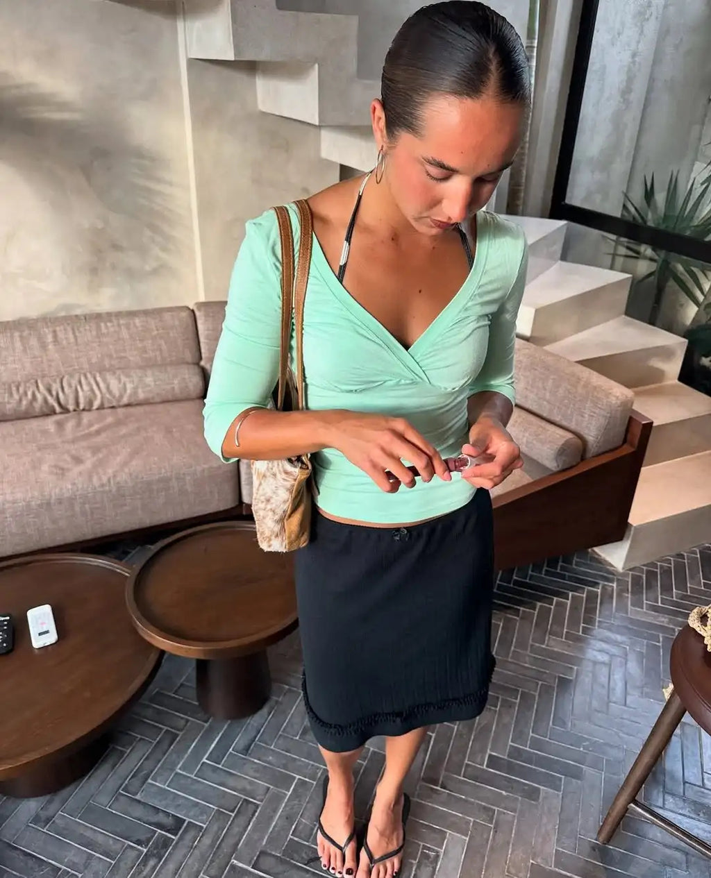 ZARA WRAP TOP