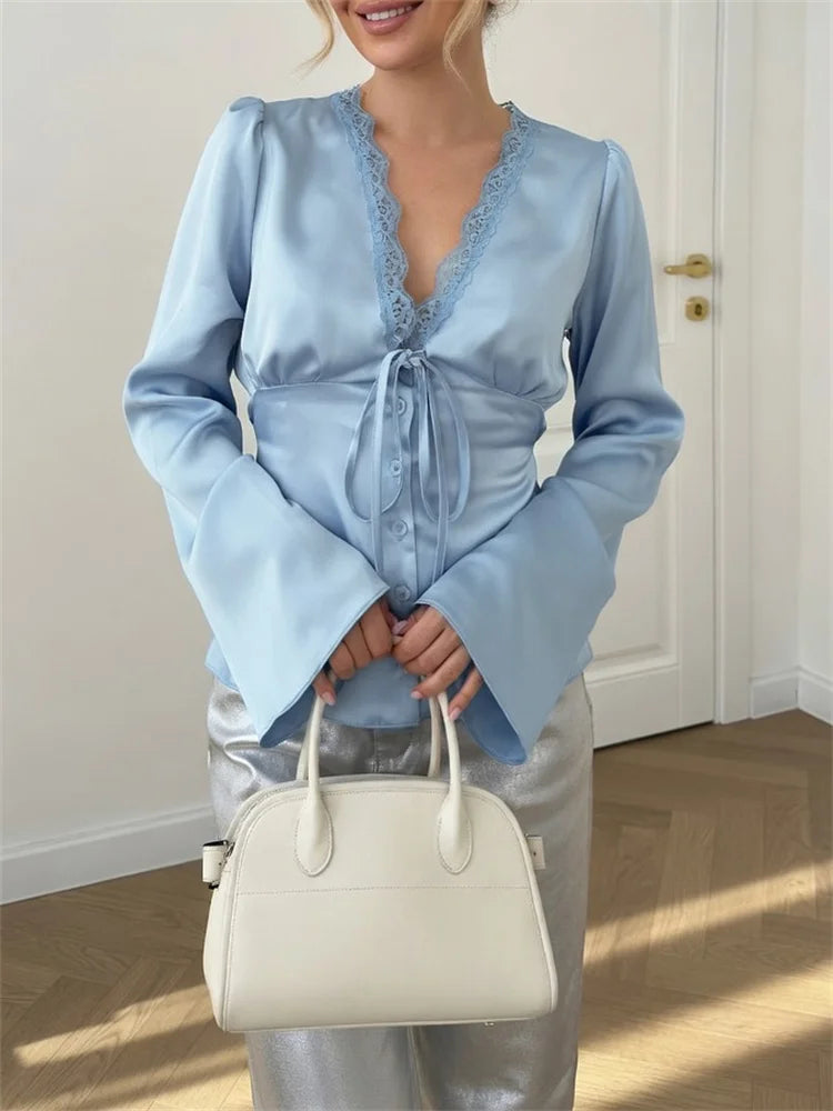SOPHIA SATIN BLOUSE