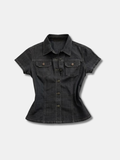 Y2K DENIM SHIRT