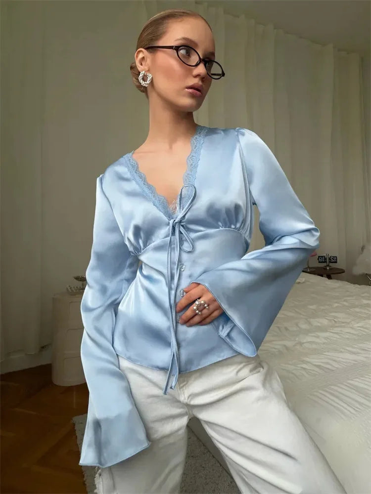 SOPHIA SATIN BLOUSE
