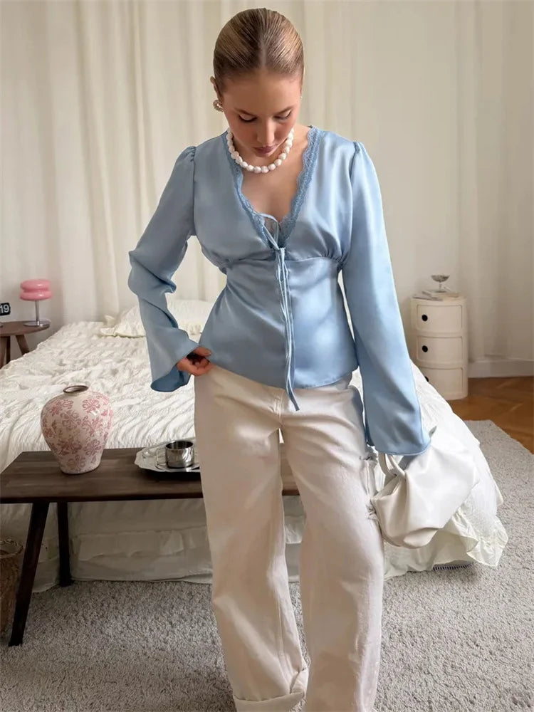 SOPHIA SATIN BLOUSE