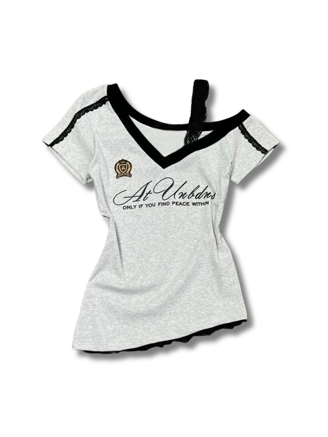 LACE TRIM TEE