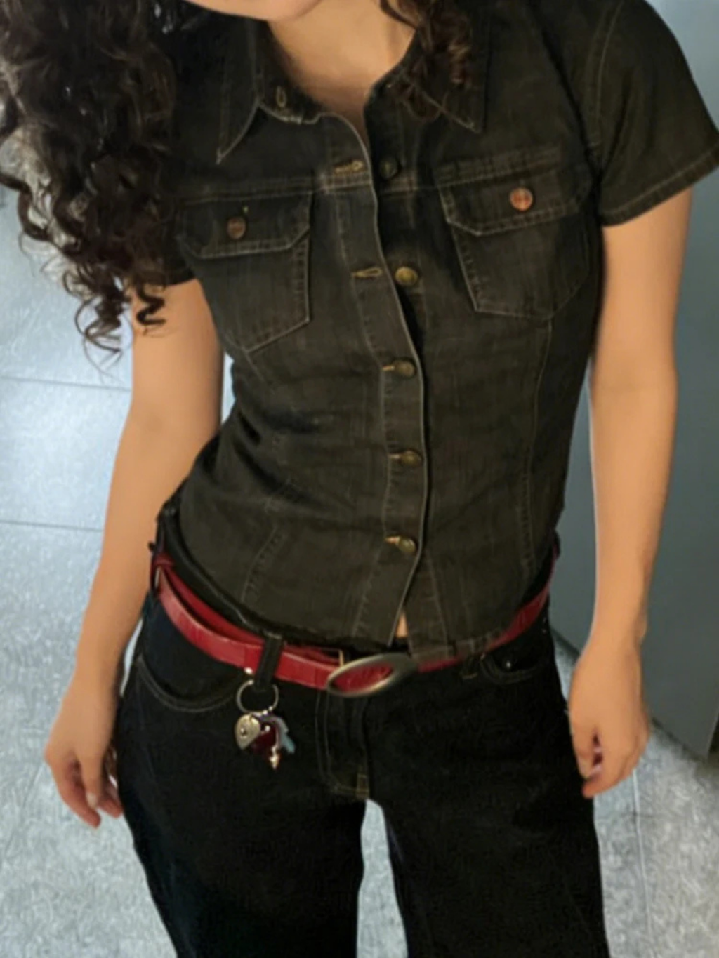 Y2K DENIM SHIRT