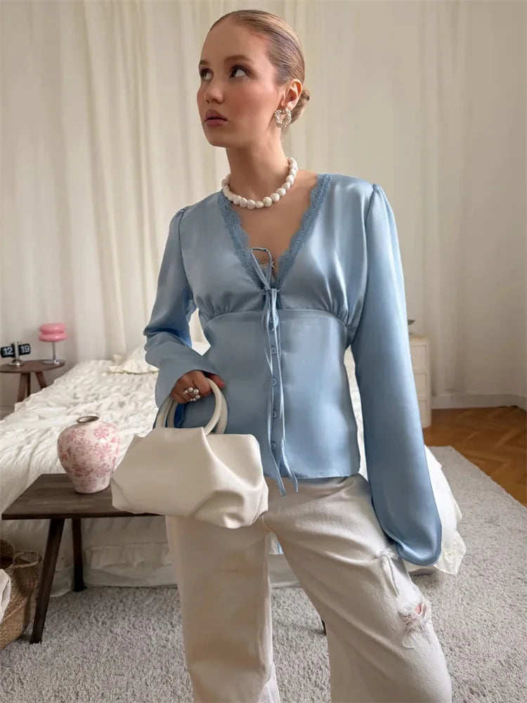 SOPHIA SATIN BLOUSE