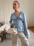 SOPHIA SATIN BLOUSE