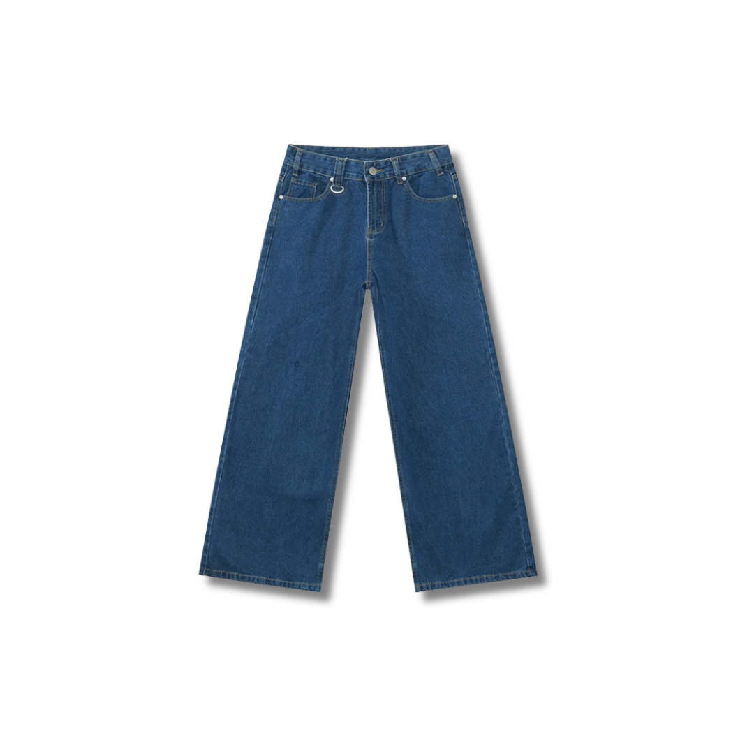 INDIGO WIDE LEG JEANS