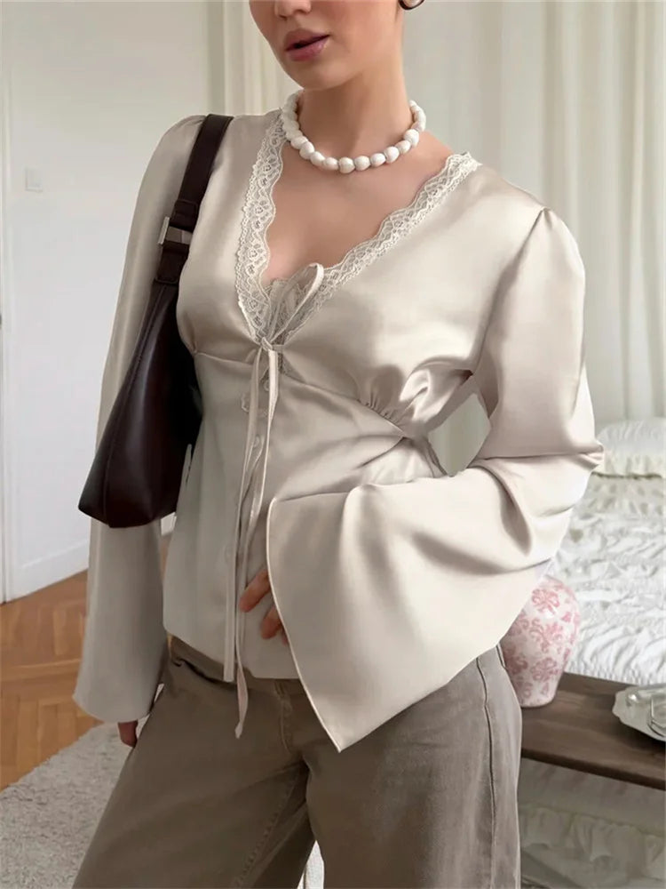 SOPHIA SATIN BLOUSE