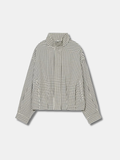 OVERSIZED GINGHAM CROP JACKET