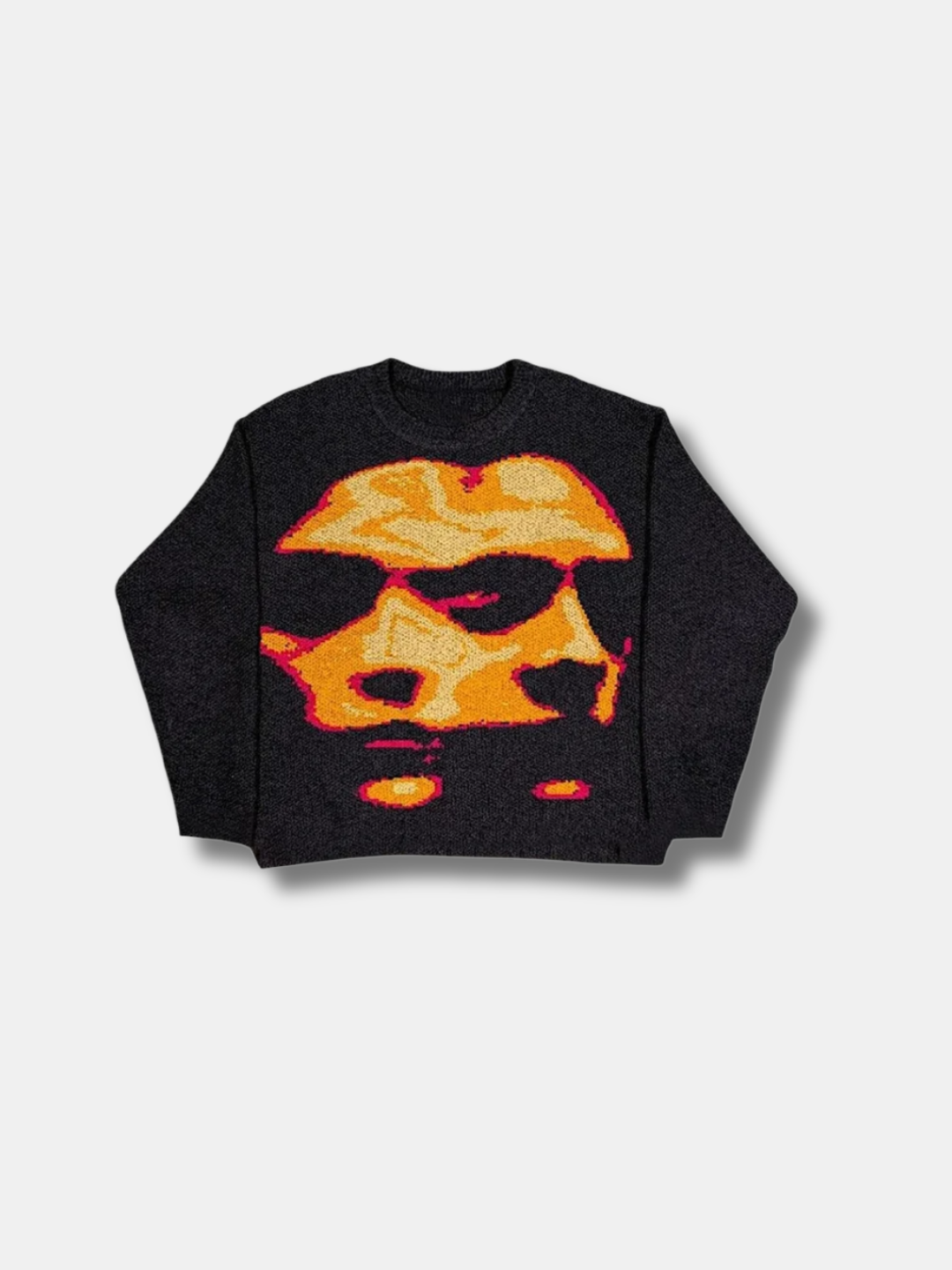 FACE JACQUARD KNIT SWEATER