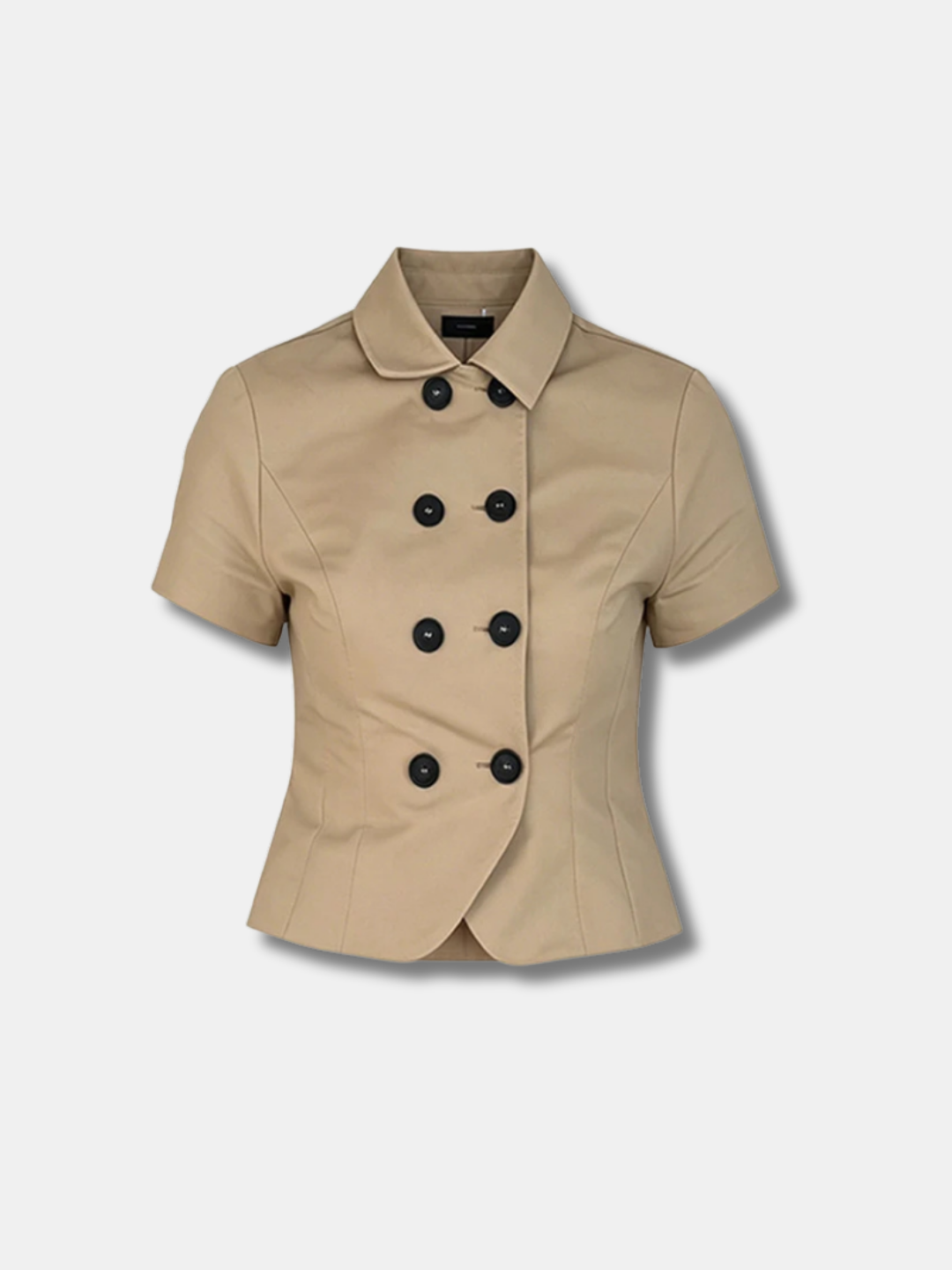 CROPPED TRENCH TOP