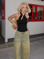 LIE KEYHOLE TOP