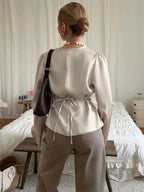 SOPHIA SATIN BLOUSE