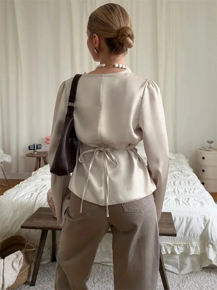 SOPHIA SATIN BLOUSE