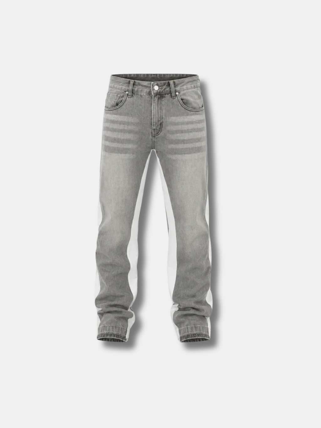 6THLANE STRIPE STACKED JEANS