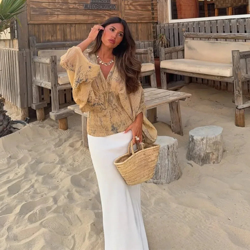 LUNA BOTANICAL BLOUSE