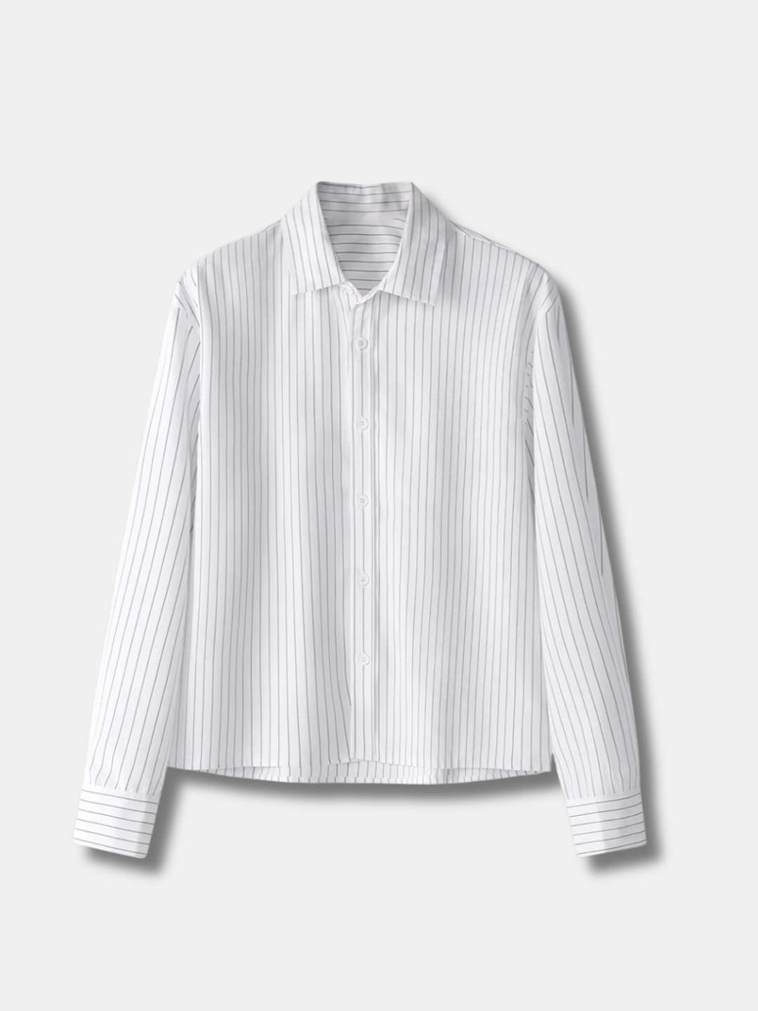 PINSTRIPE BUTTON-UP SHIRT