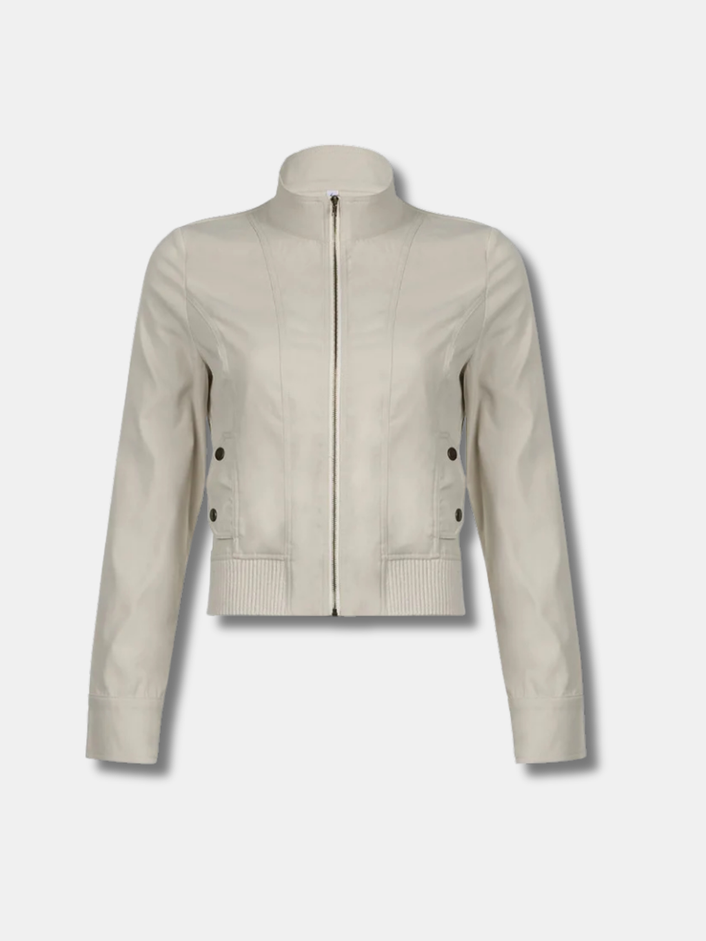 FITTED ZIP MOTO JACKET