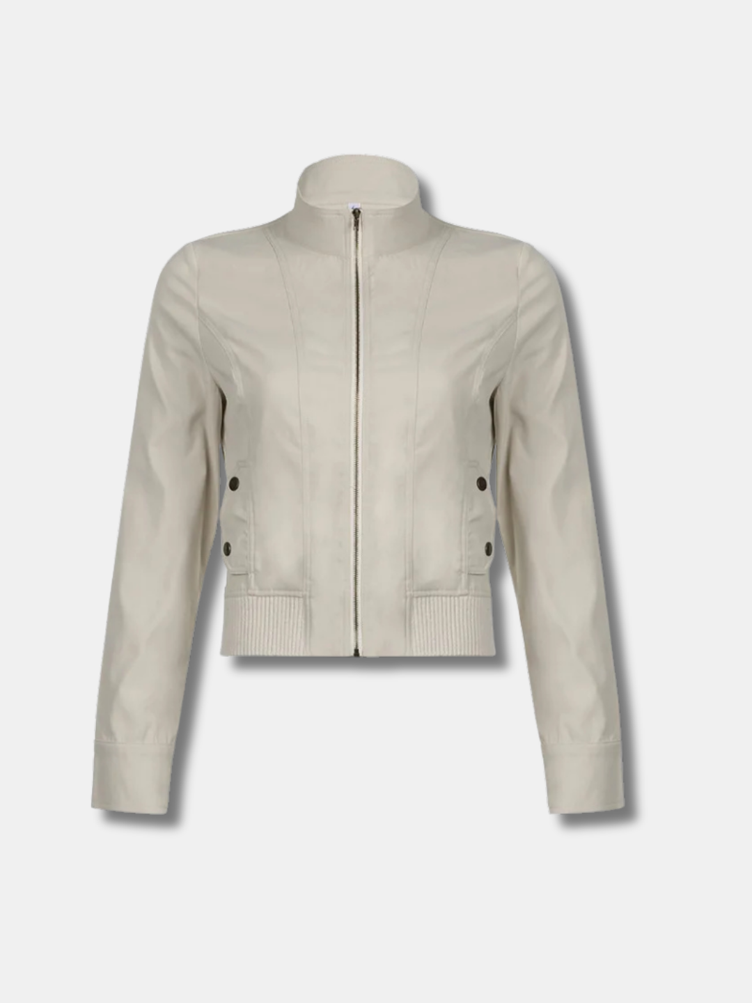 FITTED ZIP MOTO JACKET