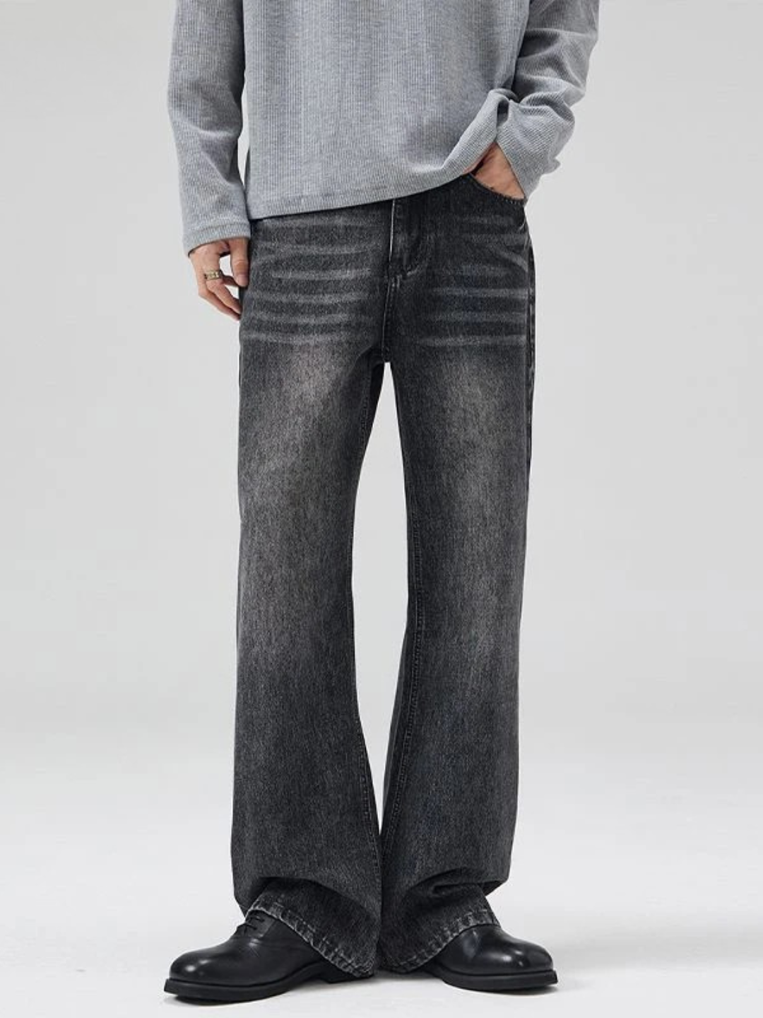 6THLANE WASH FLARE JEANS