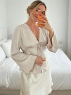 SOPHIA SATIN BLOUSE