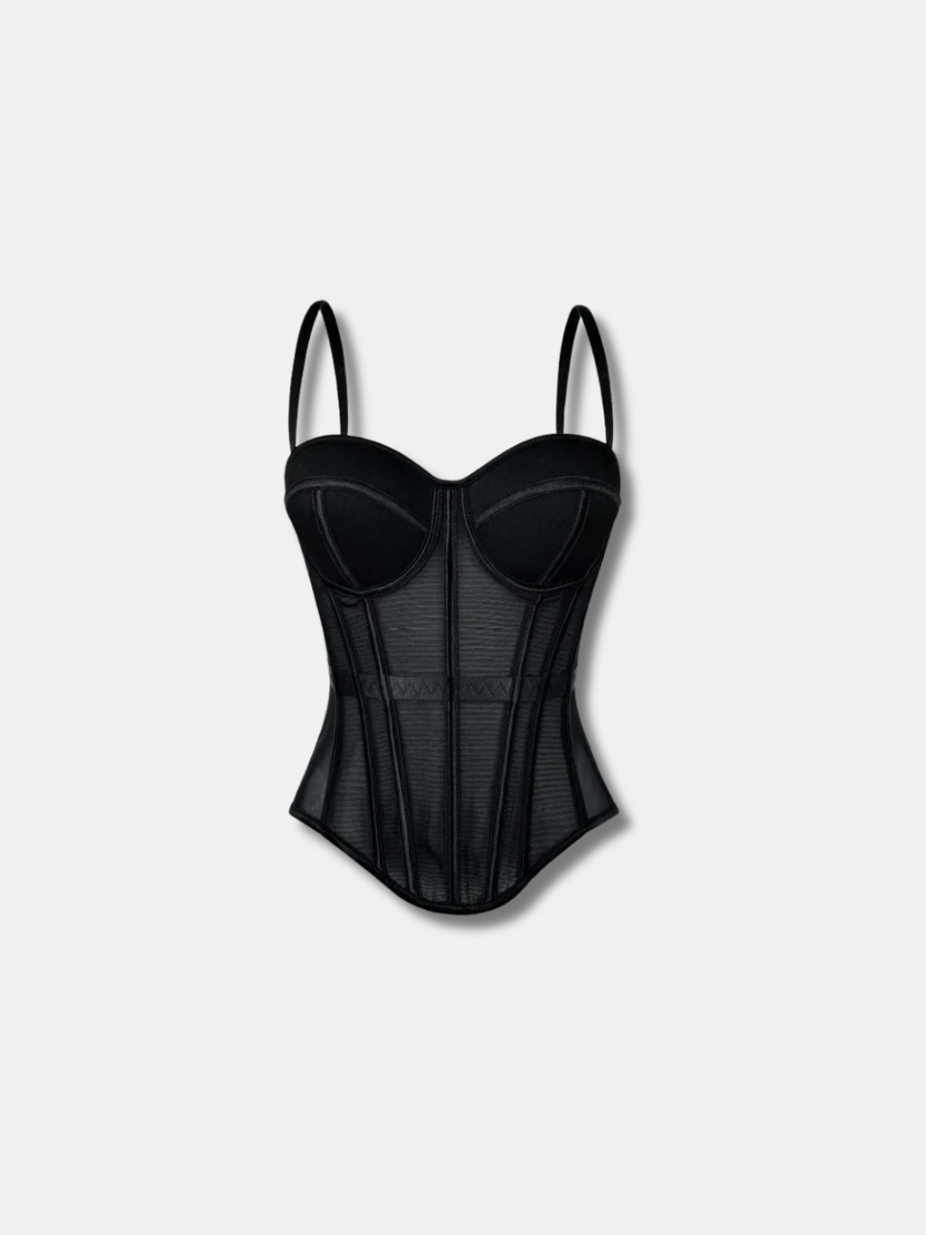 MESH BUSTIER CORSET TOP