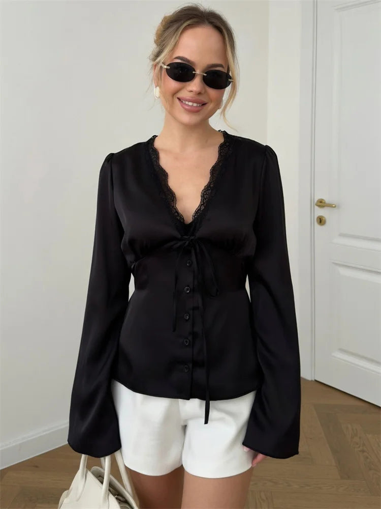 SOPHIA SATIN BLOUSE