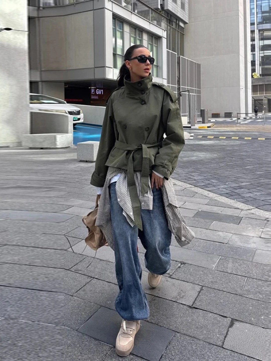 LANA CROPPED TRENCH JACKET