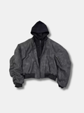 HOODED BOMBER JACKET