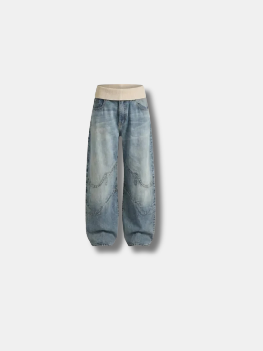 LOW RISE WIDE LEG JEANS