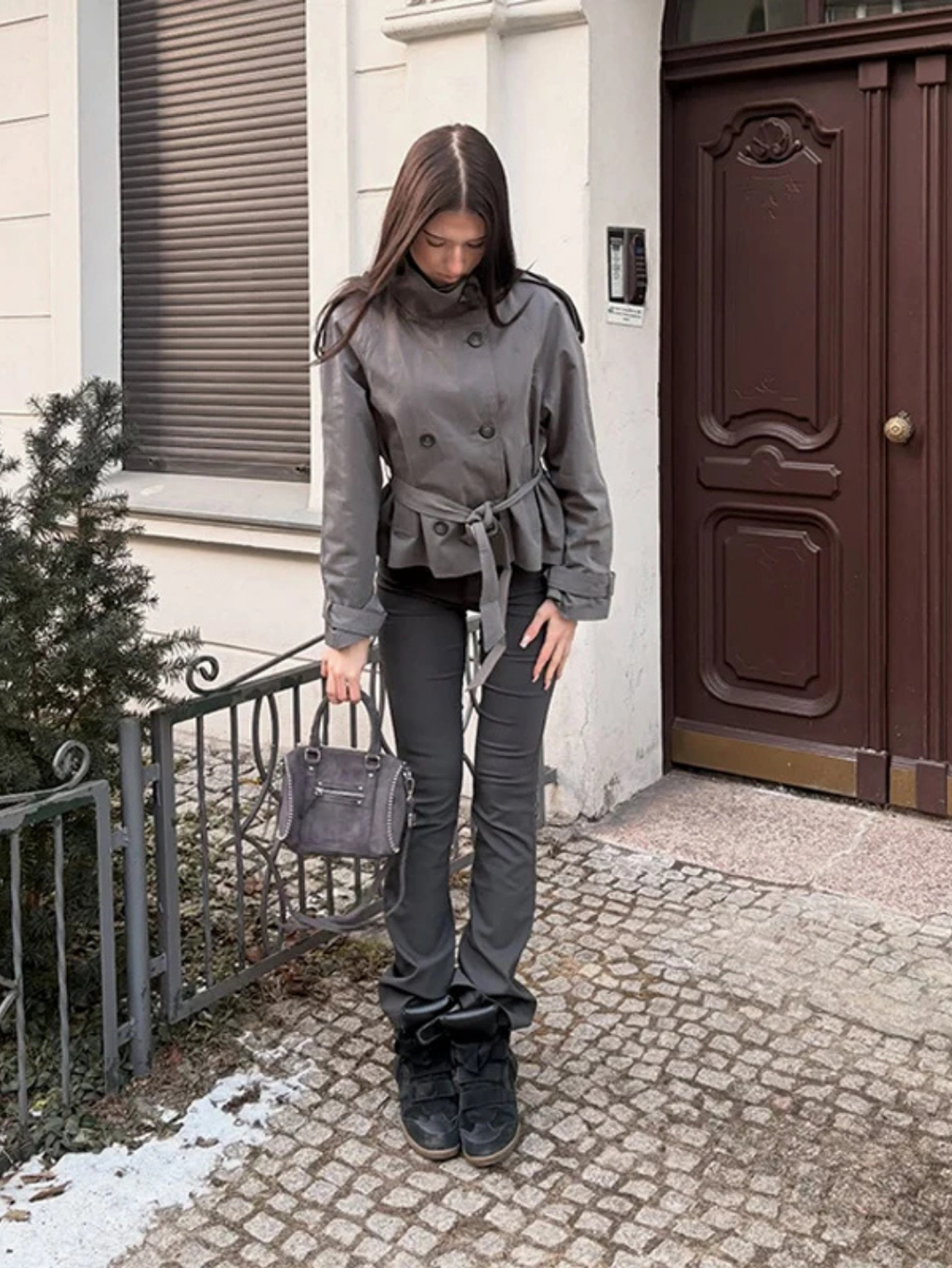 LANA CROPPED TRENCH JACKET