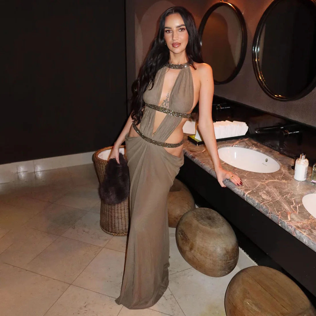 DIANA CUTOUT MAXI