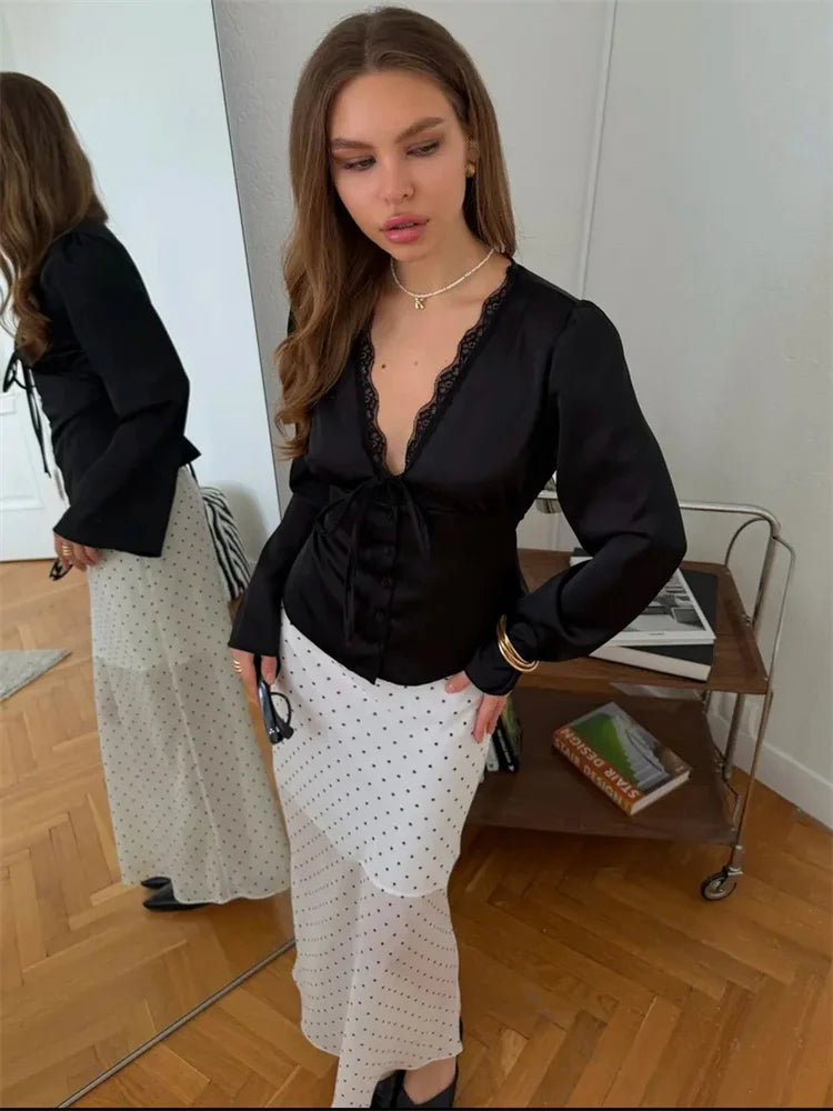 SOPHIA SATIN BLOUSE