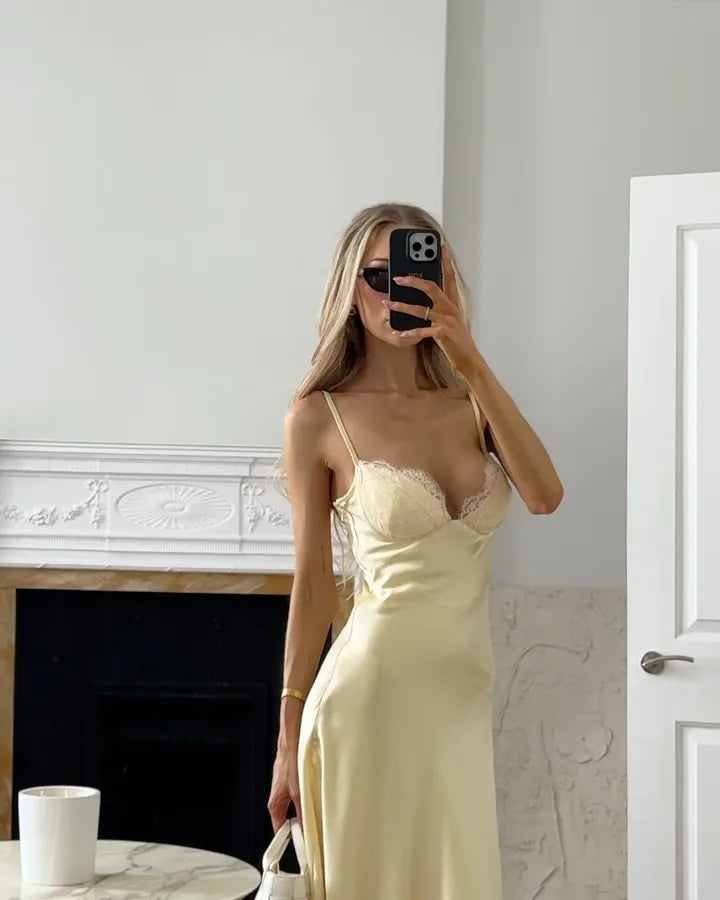 LEA BUTTER MAXI DRESS