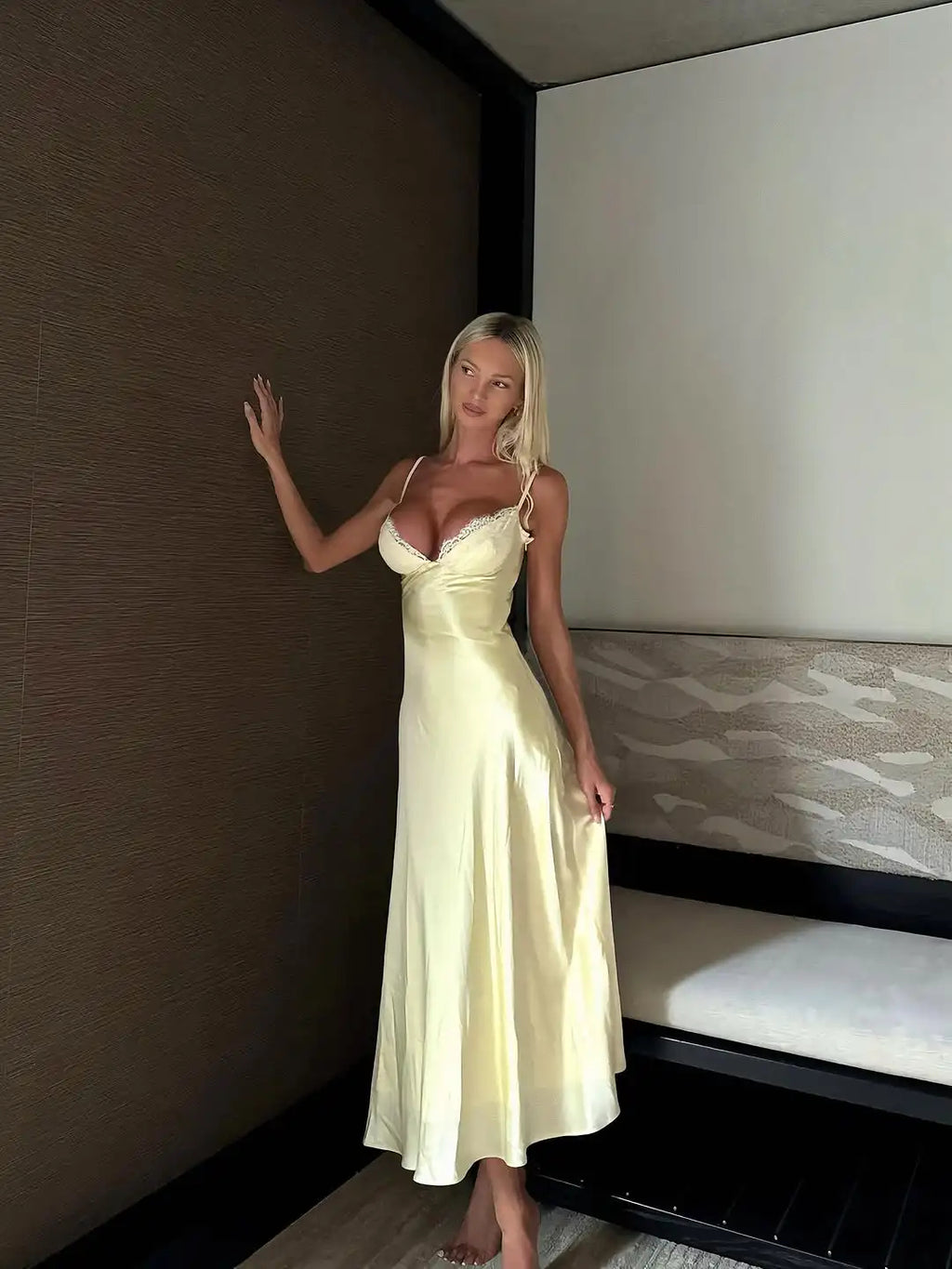 LEA BUTTER MAXI DRESS