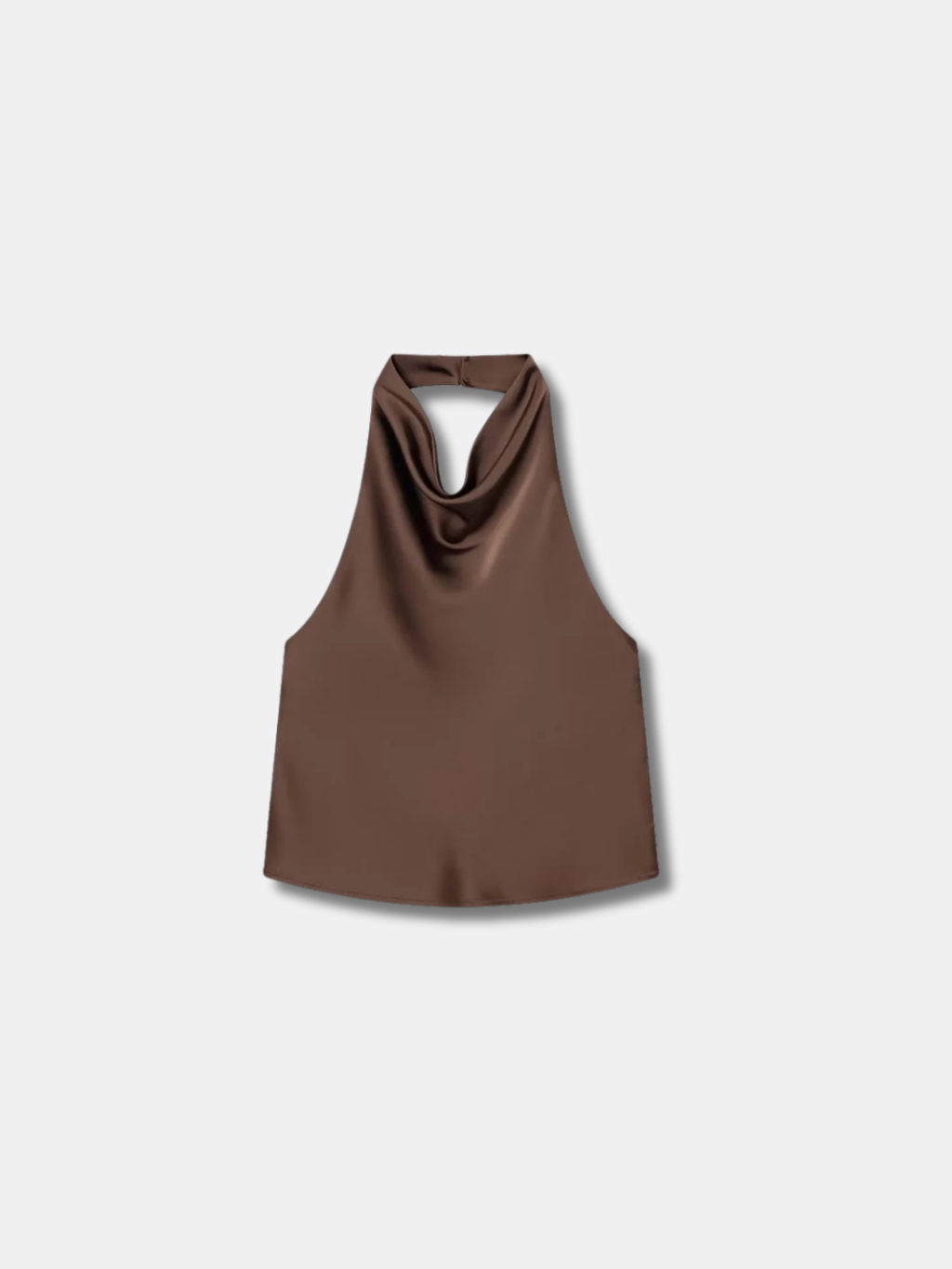 COWL NECK HALTER TOP