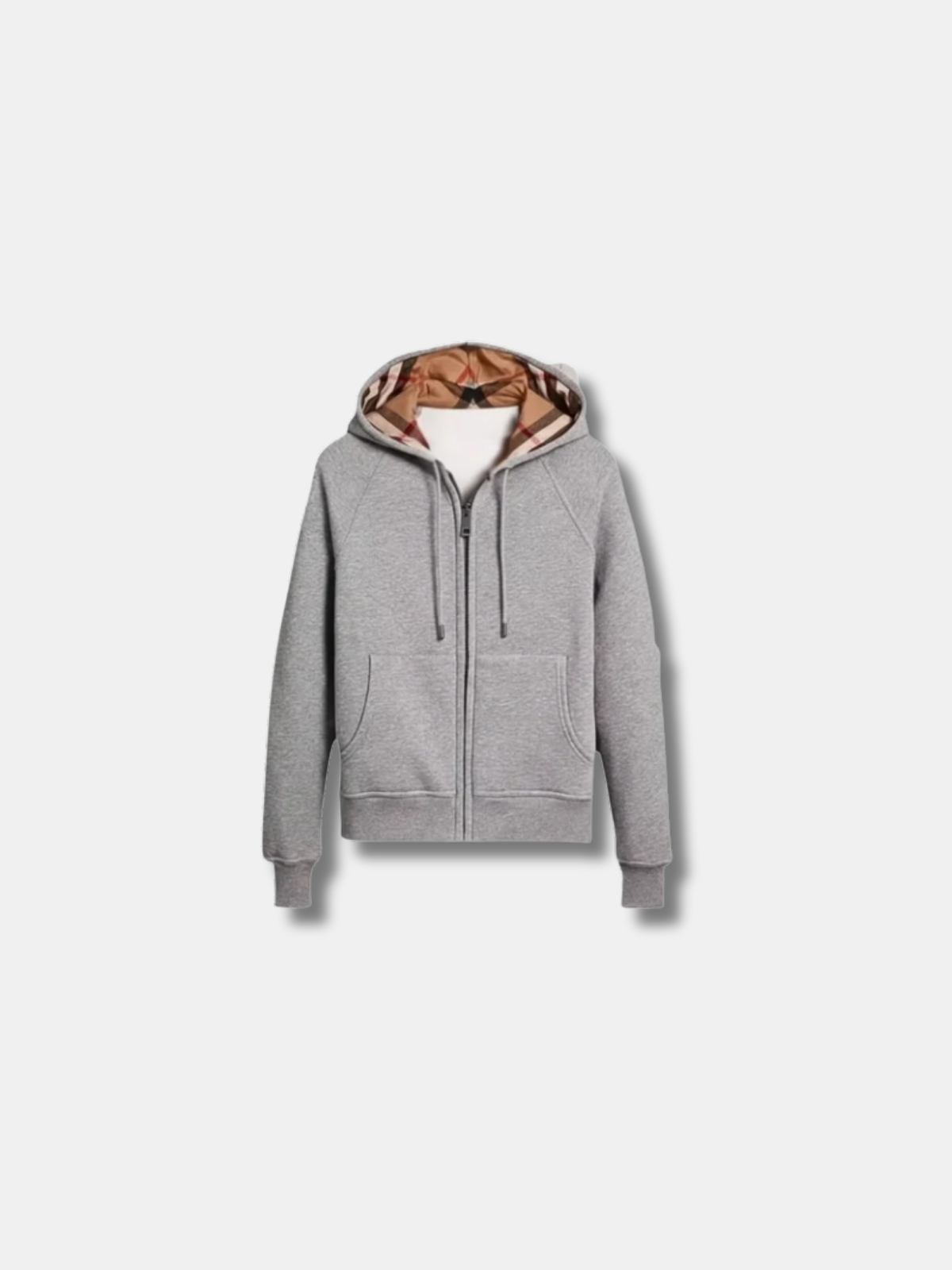 CHECKERED ZIP HOODIE