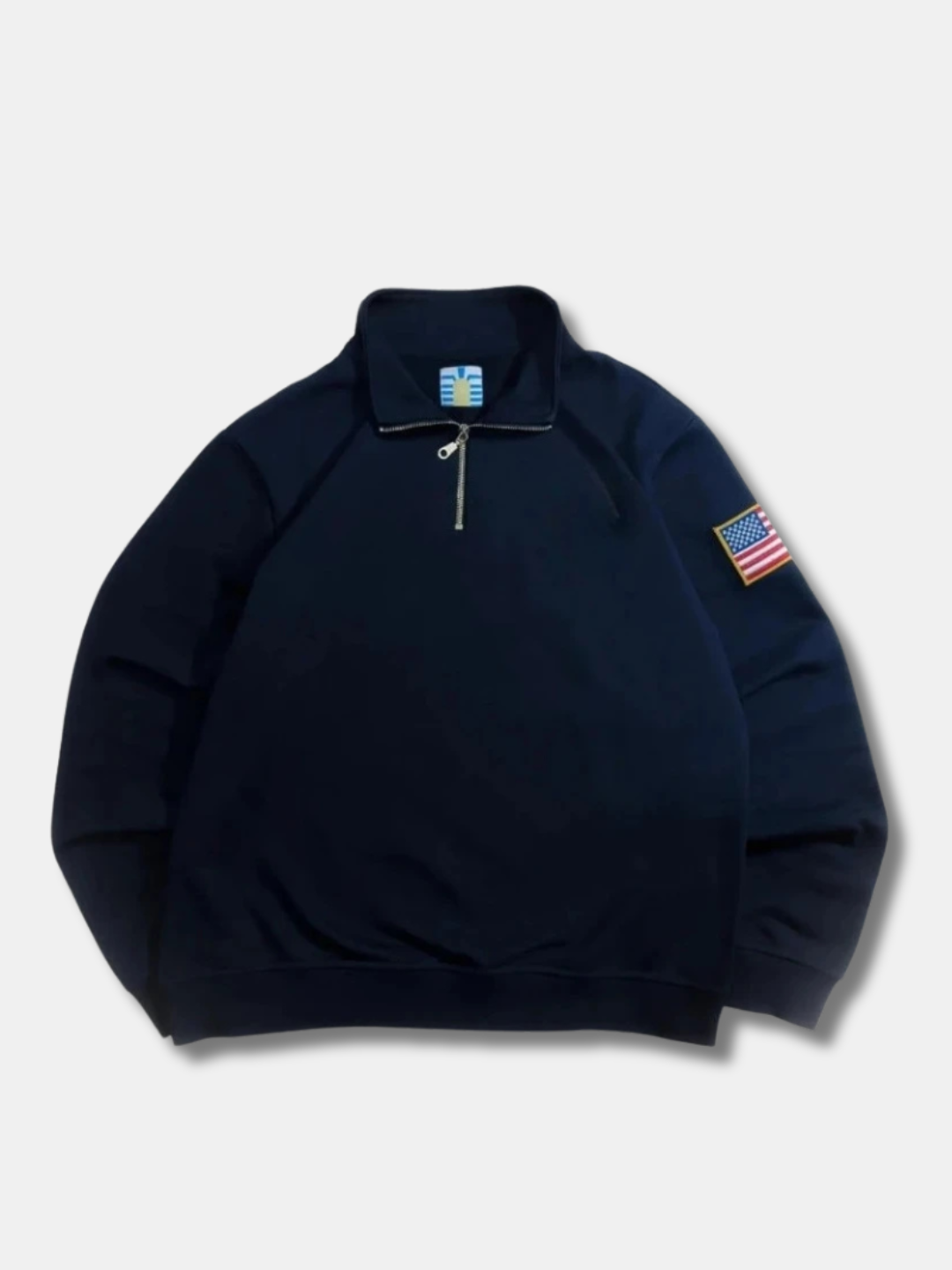 FLAG HALF-ZIP SWEATSHIRT