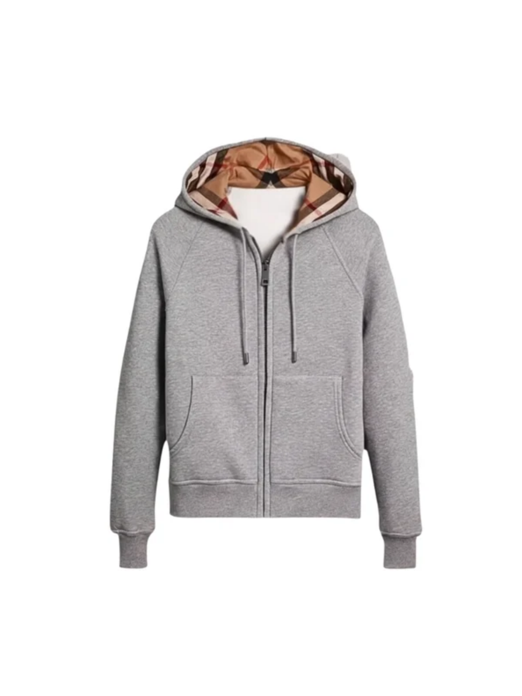 CHECKERED ZIP HOODIE