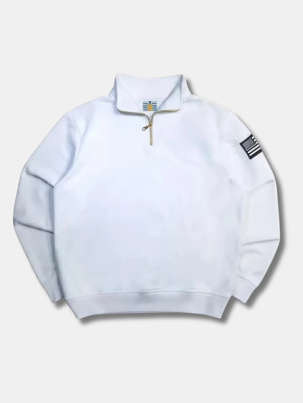 FLAG HALF-ZIP SWEATSHIRT