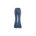 MM EMBROIDERY FLARE JEANS