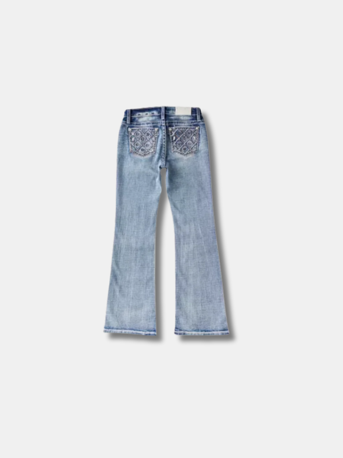 DIAMOND BLEACHED FLARE JEANS