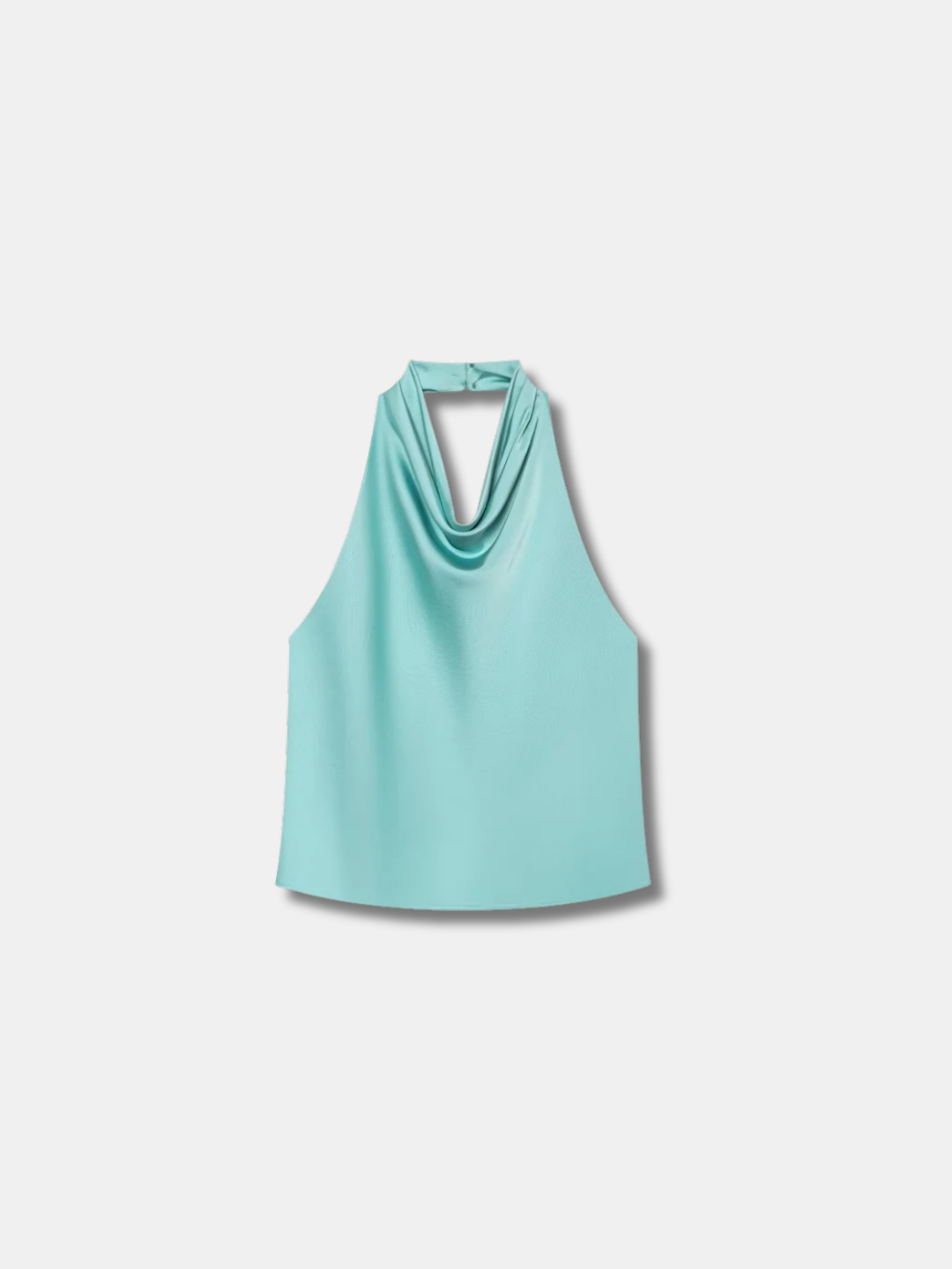 COWL NECK HALTER TOP