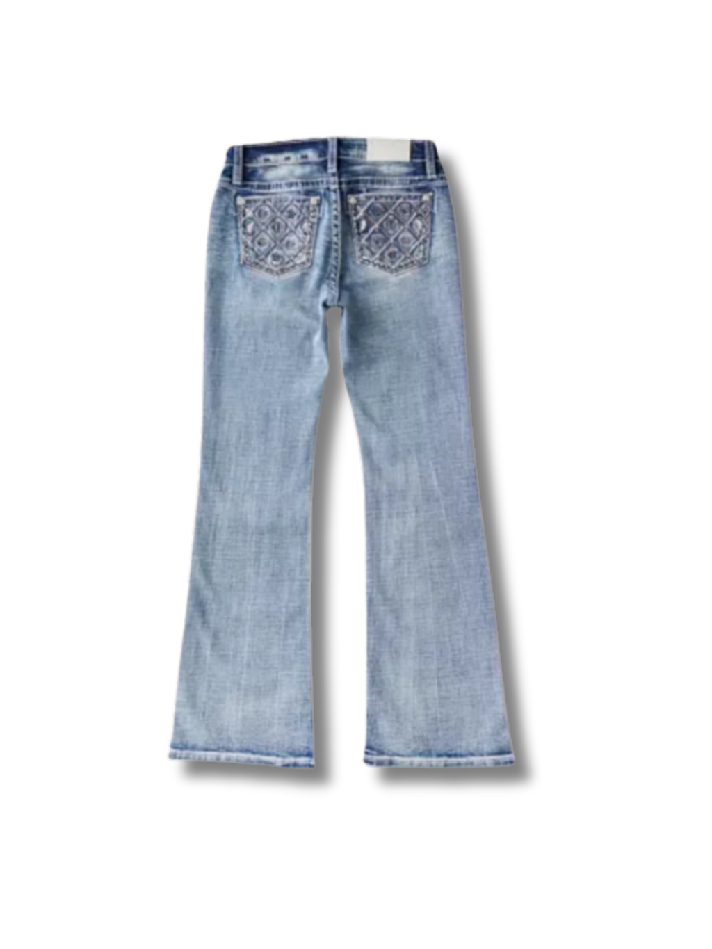 DIAMOND BLEACHED FLARE JEANS