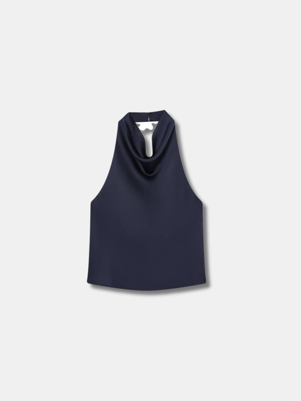 COWL NECK HALTER TOP