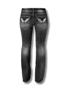 WINGED POCKET BOOTCUT JEANS