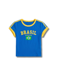 BRASIL STARS CROP TEE